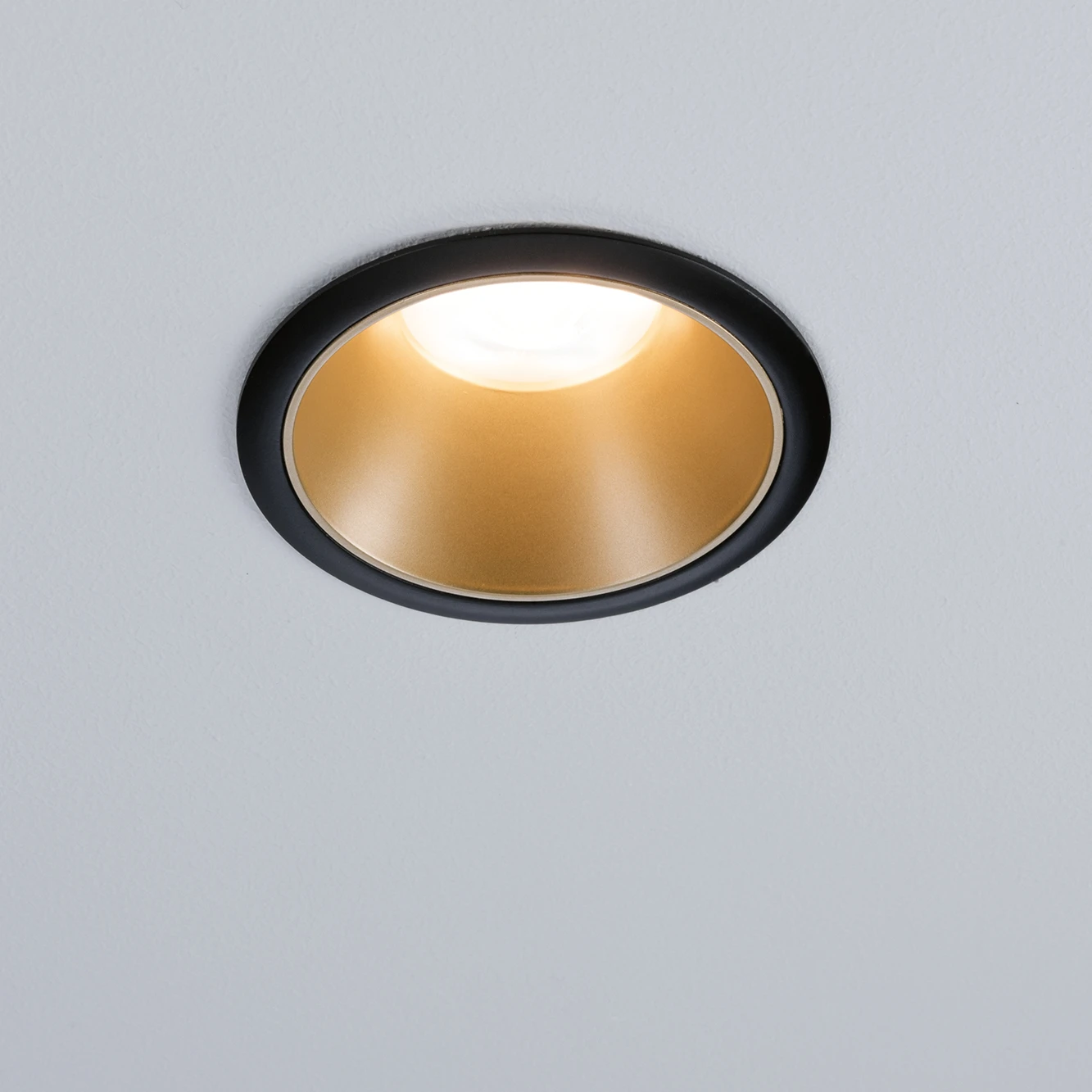 Paulmann LED-inbouwspot Cole 10W GU10 O88mm zwart/goud