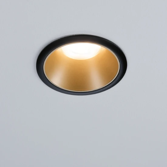 Paulmann LED-inbouwspot Cole 10W GU10 O88mm zwart/goud