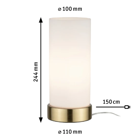 Paulmann LED-tafellamp Pinja 20W E14 chroom