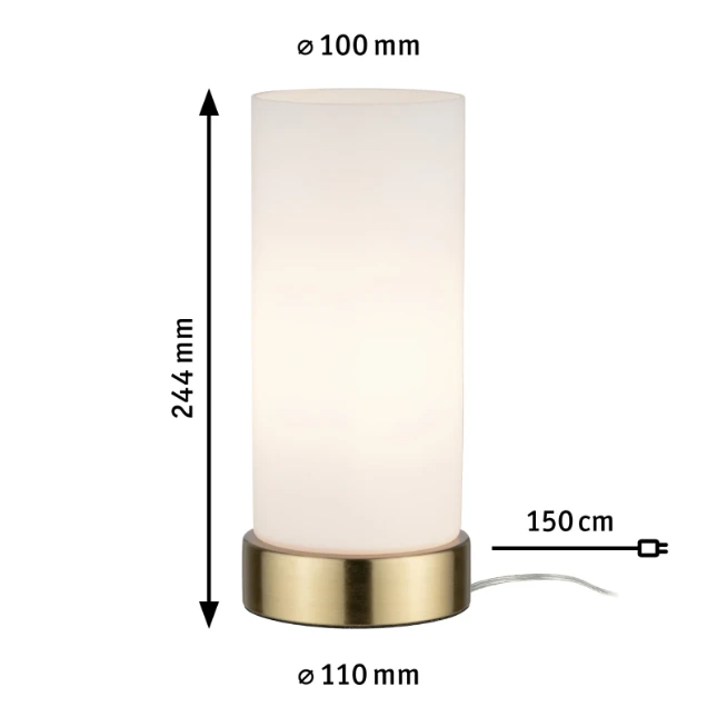 Paulmann LED-tafellamp Pinja 20W E14 chroom