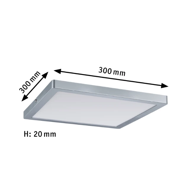 Paulmann LED-paneel Atria 300mm 20W 4000K chroom