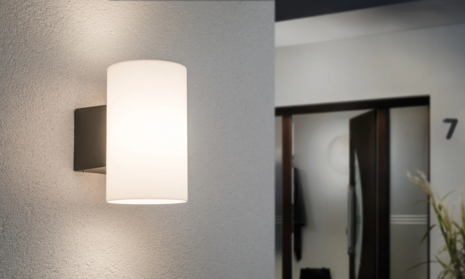 Paulmann Buitenwandlamp Tube kunststof - antraciet