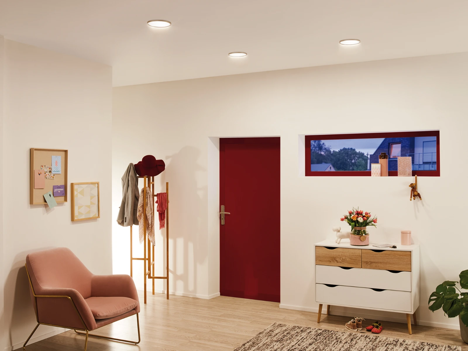 Paulmann LED-inbouwpaneel Areo  IP44 8W nikkel dimbaar