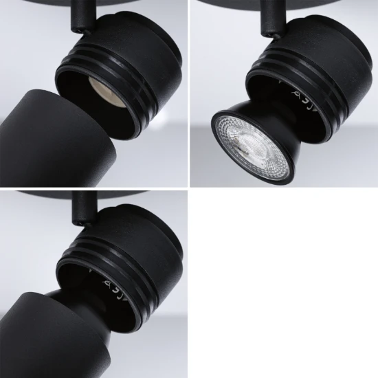 Paulmann Spotlight Zyli IP44 10W GU10 dimbaar zwart- 1-spot