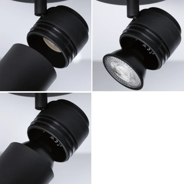 Paulmann Spotlight Zyli IP44 10W GU10 dimbaar zwart- 1-spot