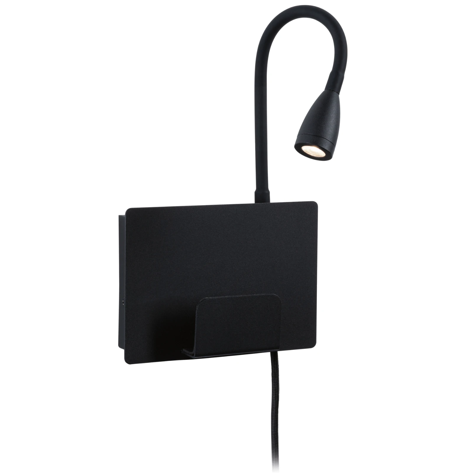 Paulmann LED wandleeslamp Halina USB-C zwart
