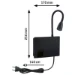 Paulmann LED wandleeslamp Halina USB-C zwart