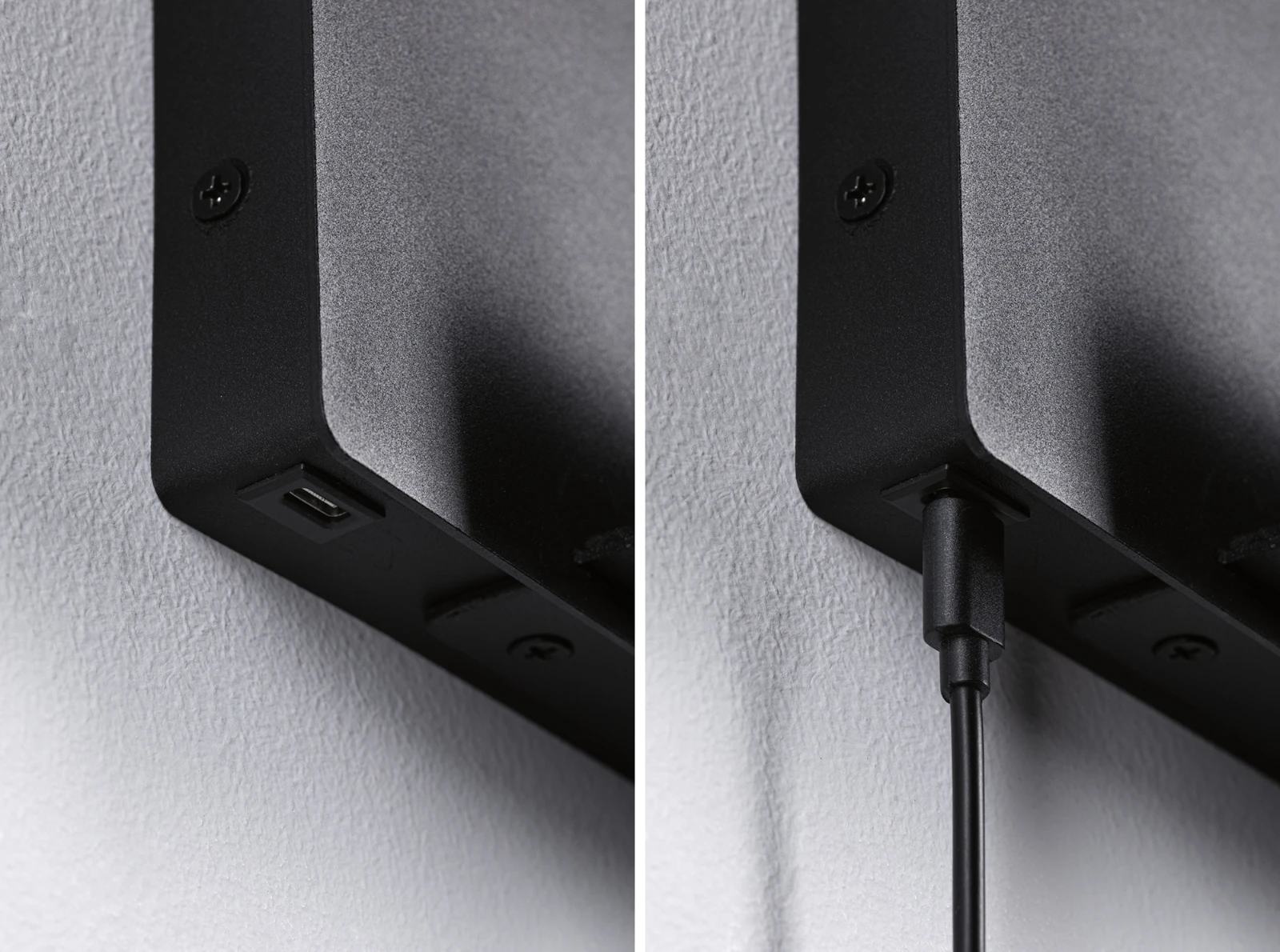 Paulmann LED wandleeslamp Halina USB-C zwart
