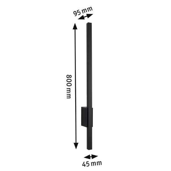 Paulmann LED-wandarmatuur Stan IP44 3000K 800mm antraciet