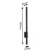 Paulmann LED-wandarmatuur Stan IP44 3000K 800mm antraciet