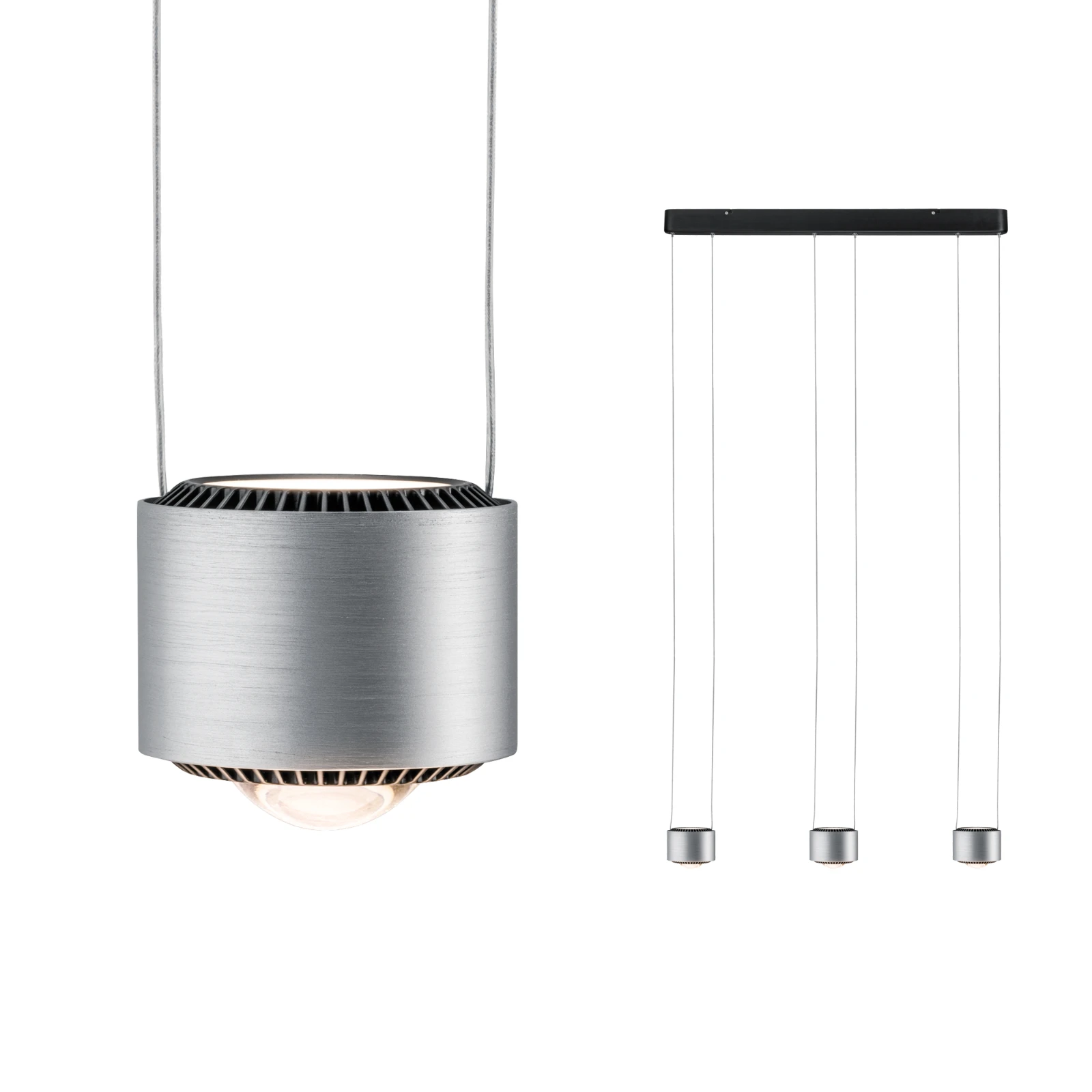 Paulmann LED-hanglamp Aldan 3 x9W aluminium dimbaar