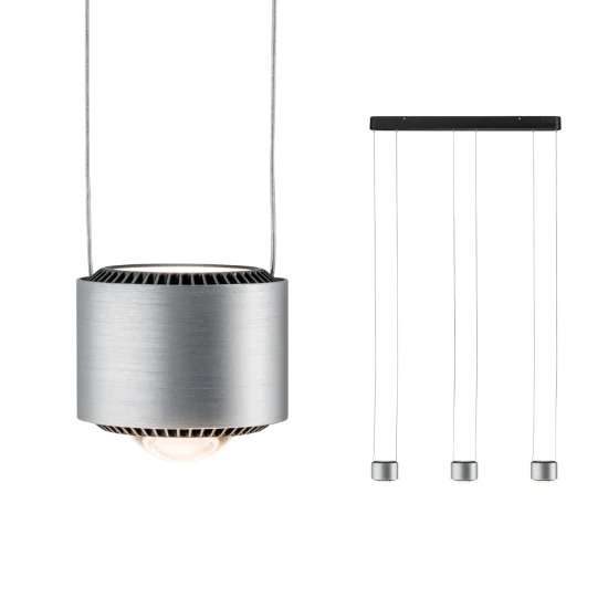 Paulmann LED-hanglamp Aldan 3 x9W aluminium dimbaar