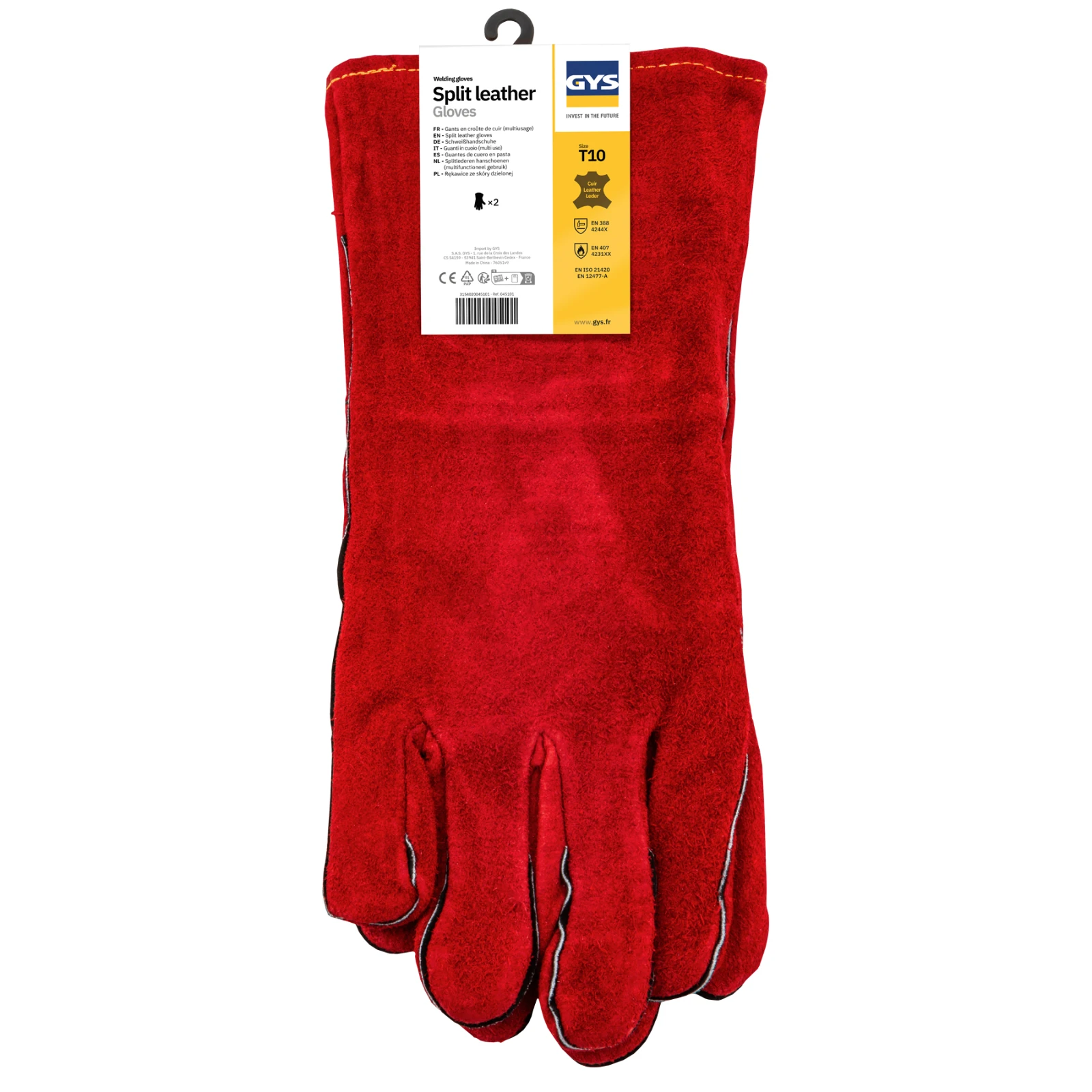 GYS Lashandschoenen multifunctioneel - split-leder