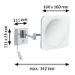 Paulmann LED-cosmeticaspiegel Jora IP44 230V chroom