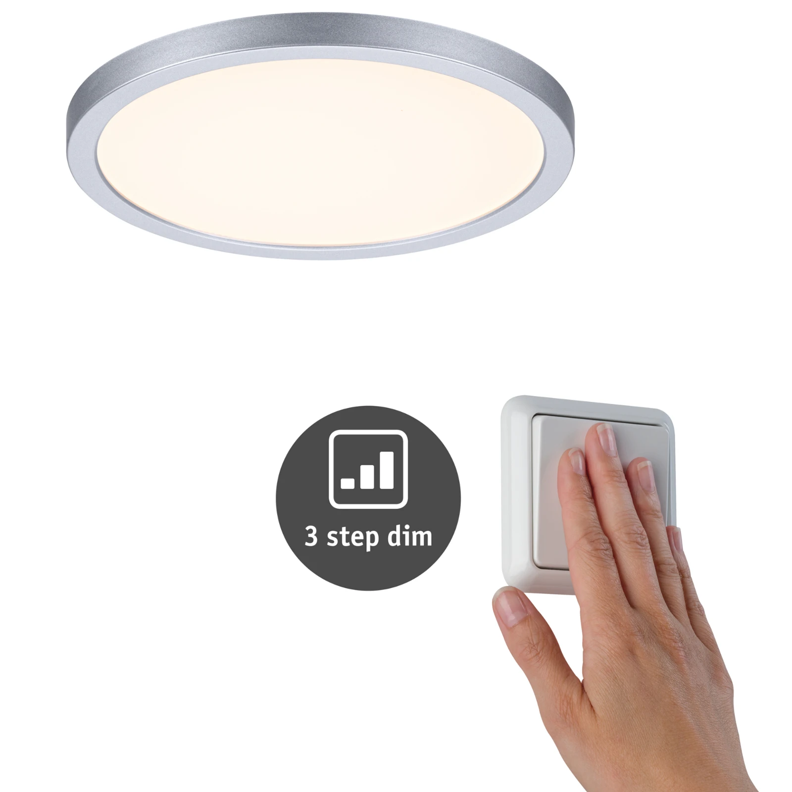 Paulmann LED-inbouwpaneel Areo VariFit IP44 13W dimbaar