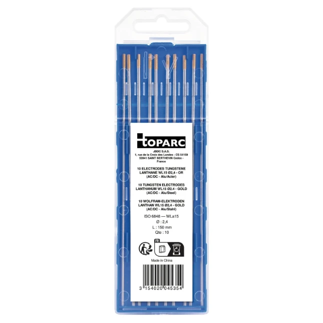 GYS WL20 Lanthaan Wolfraam elektroden O2,4 mm (10 stuks)