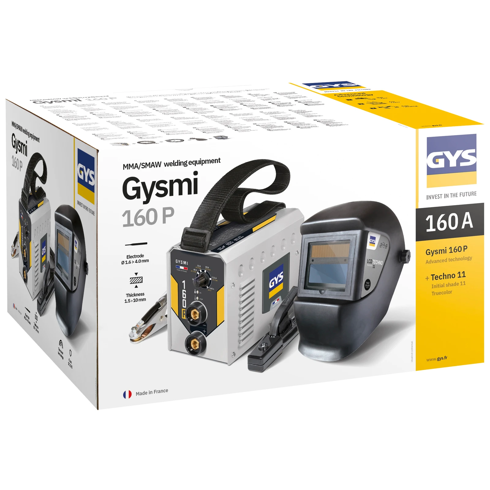 GYS Lasinverter GYSMI 160P & Lashelm LCD Techno 11