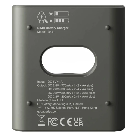 GP Oplaadbare AAA batterij 850mAh ReCyko + Gratis Oplader B441