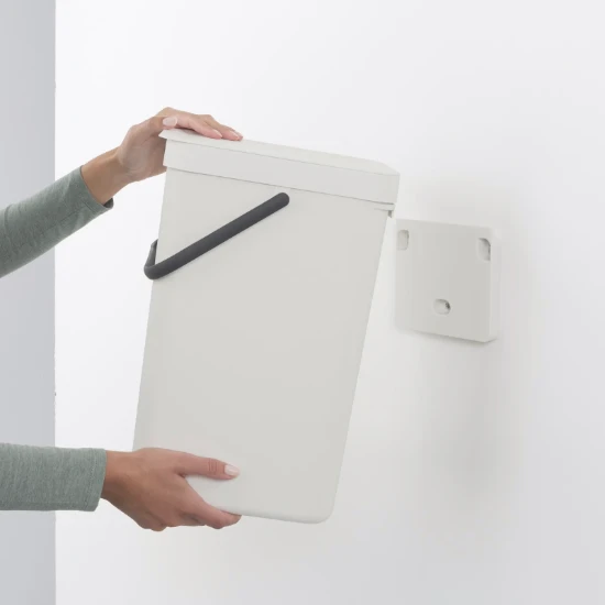 Brabantia Afvalemmer Sort & Go 16L - lichtgrijs