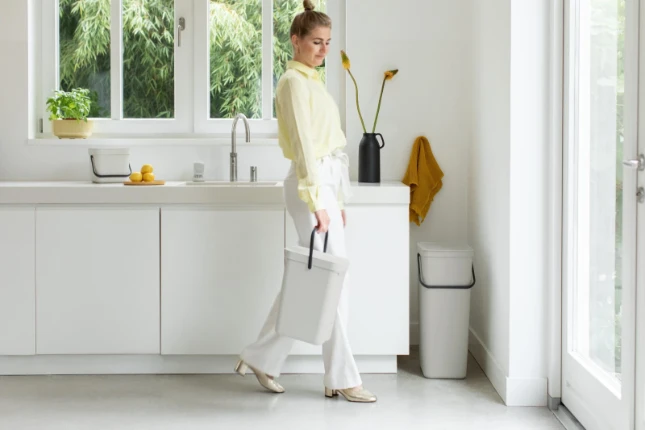 Brabantia Afvalemmer Sort & Go 12L - lichtgrijs