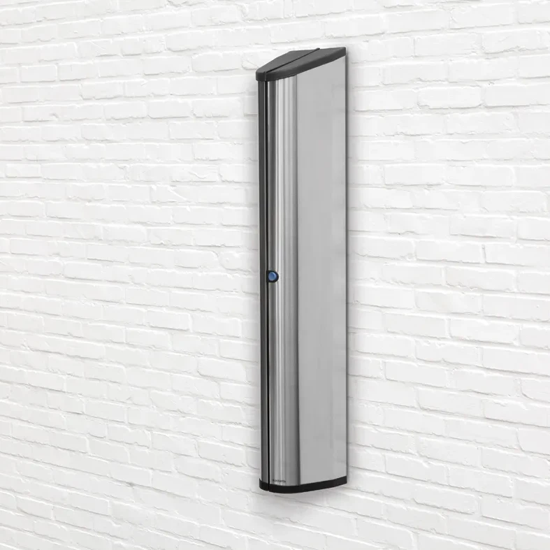 Brabantia Wanddroger WallFix met opbergbox - zilver