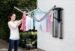 Brabantia Wanddroger WallFix met opbergbox - zilver