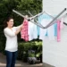 Brabantia Wanddroger WallFix met beschermhoes - zilver