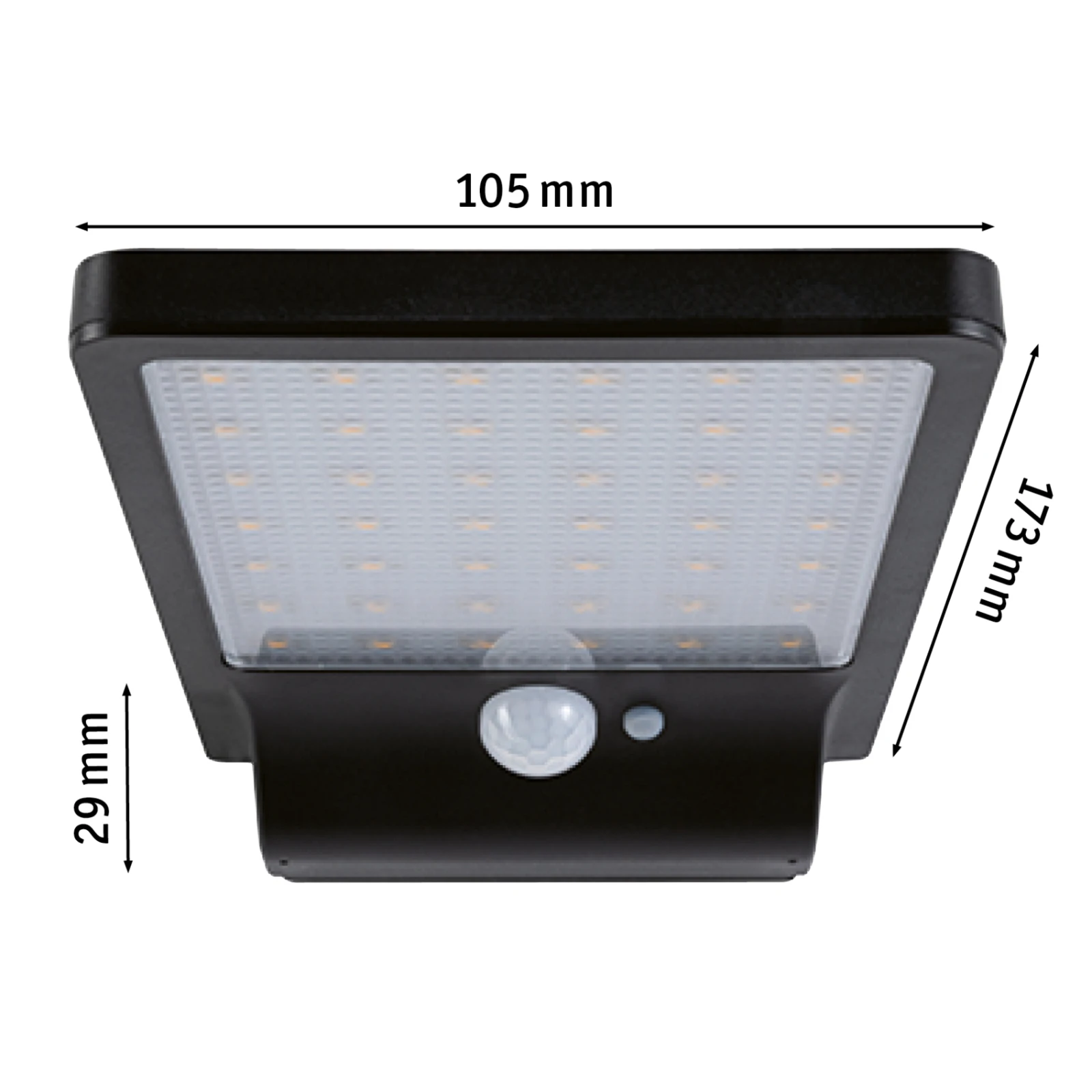Paulmann Solar Buitenwandlamp Solveig - zwart