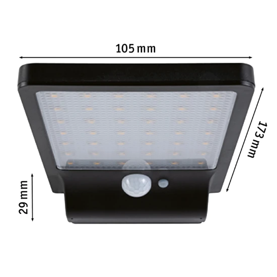 Paulmann Solar Buitenwandlamp Solveig - zwart