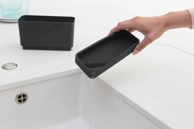 Brabantia Afvalbakje SinkSide 1,8L - donkergrijs