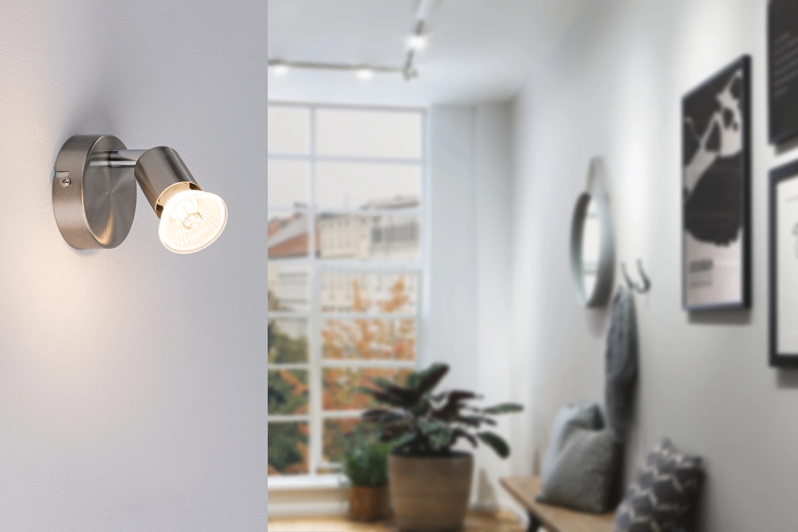 Paulmann Wandspot Carolina GU10 10W - nikkel