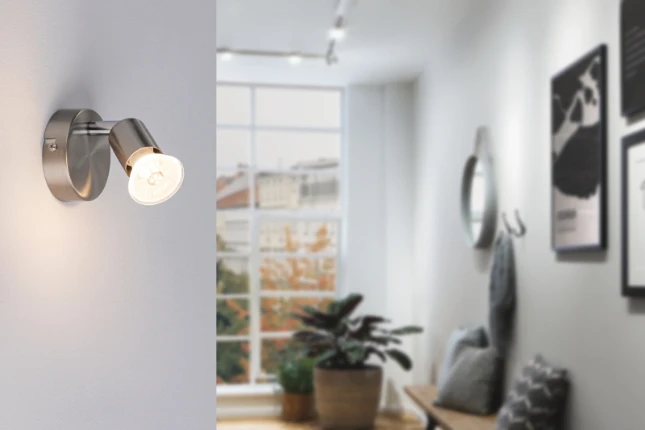 Paulmann Wandspot Carolina GU10 10W - nikkel