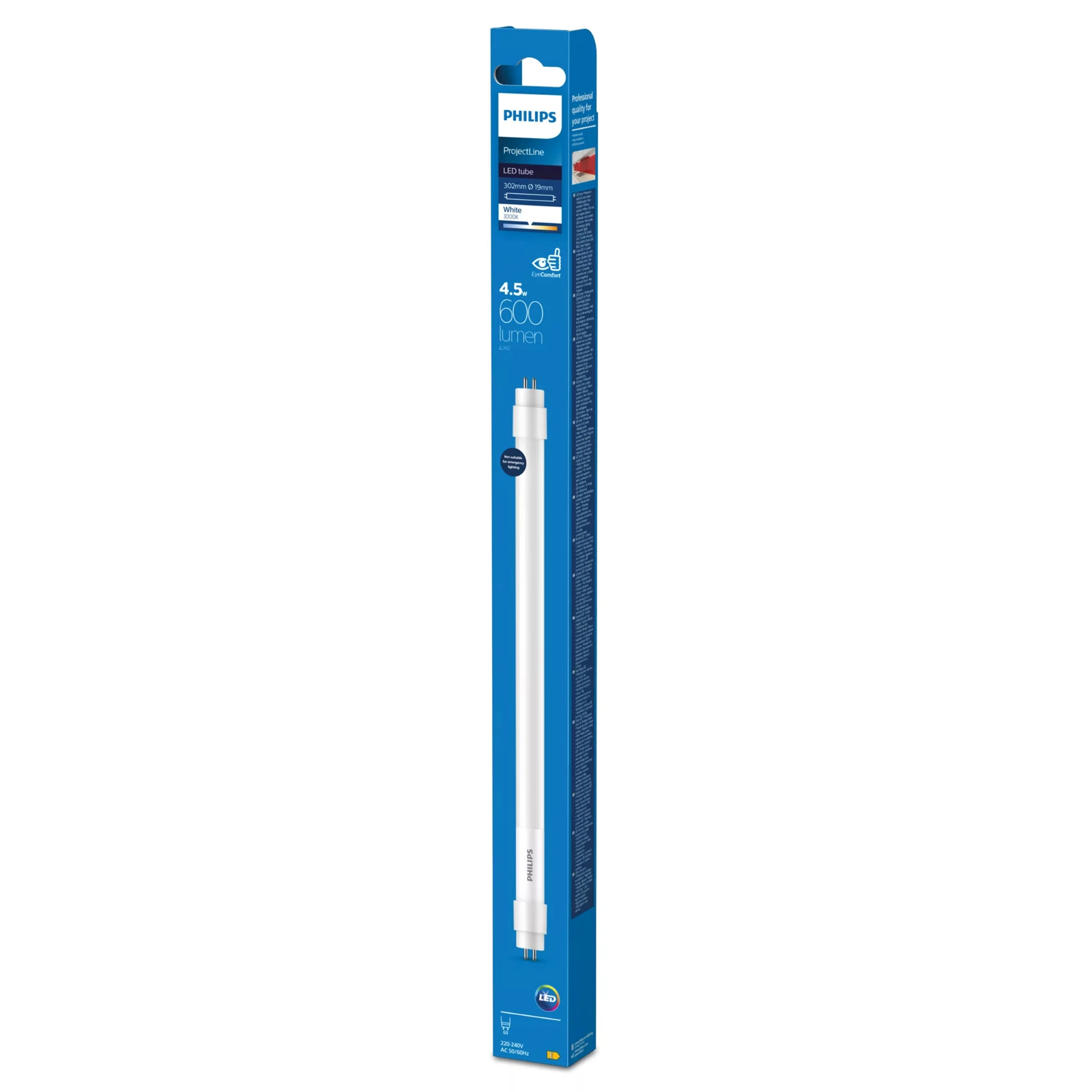 Philips ProjectLine LED TL buis T5 300mm G5 4.5W 3000K