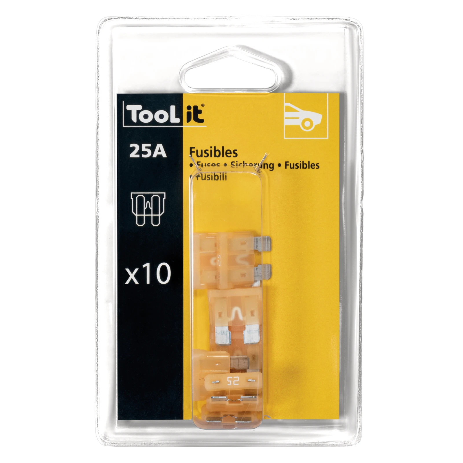 GYS-KIT 10 FUSIBLES 25 A / CHARGEURS, BLISTER