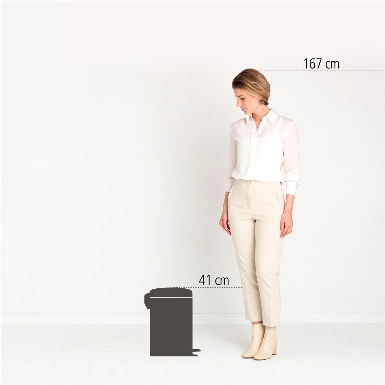 Brabantia Pedaalemmer Newicon 12L - matt steel