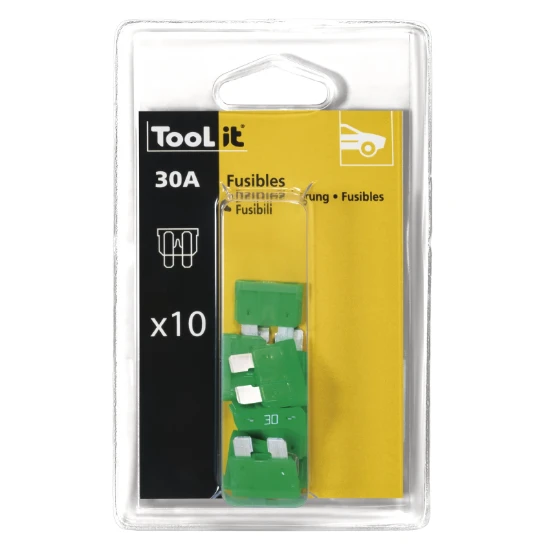 GYS-KIT 10 FUSIBLES 30 A / CHARGEURS, BLISTER