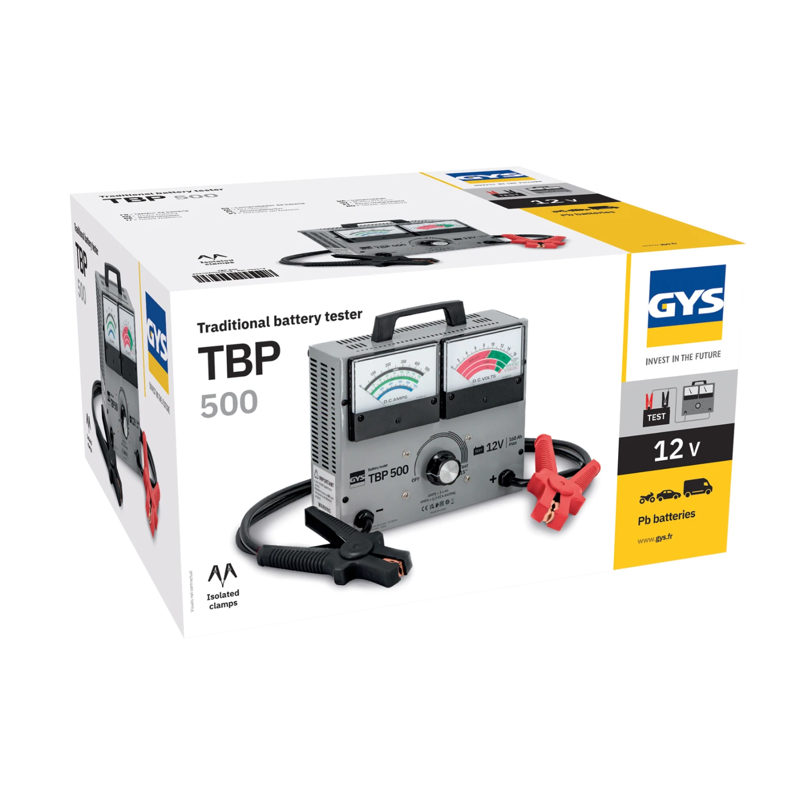 GYS Accutester TBP 500 analoog 12V 10-160Ah
