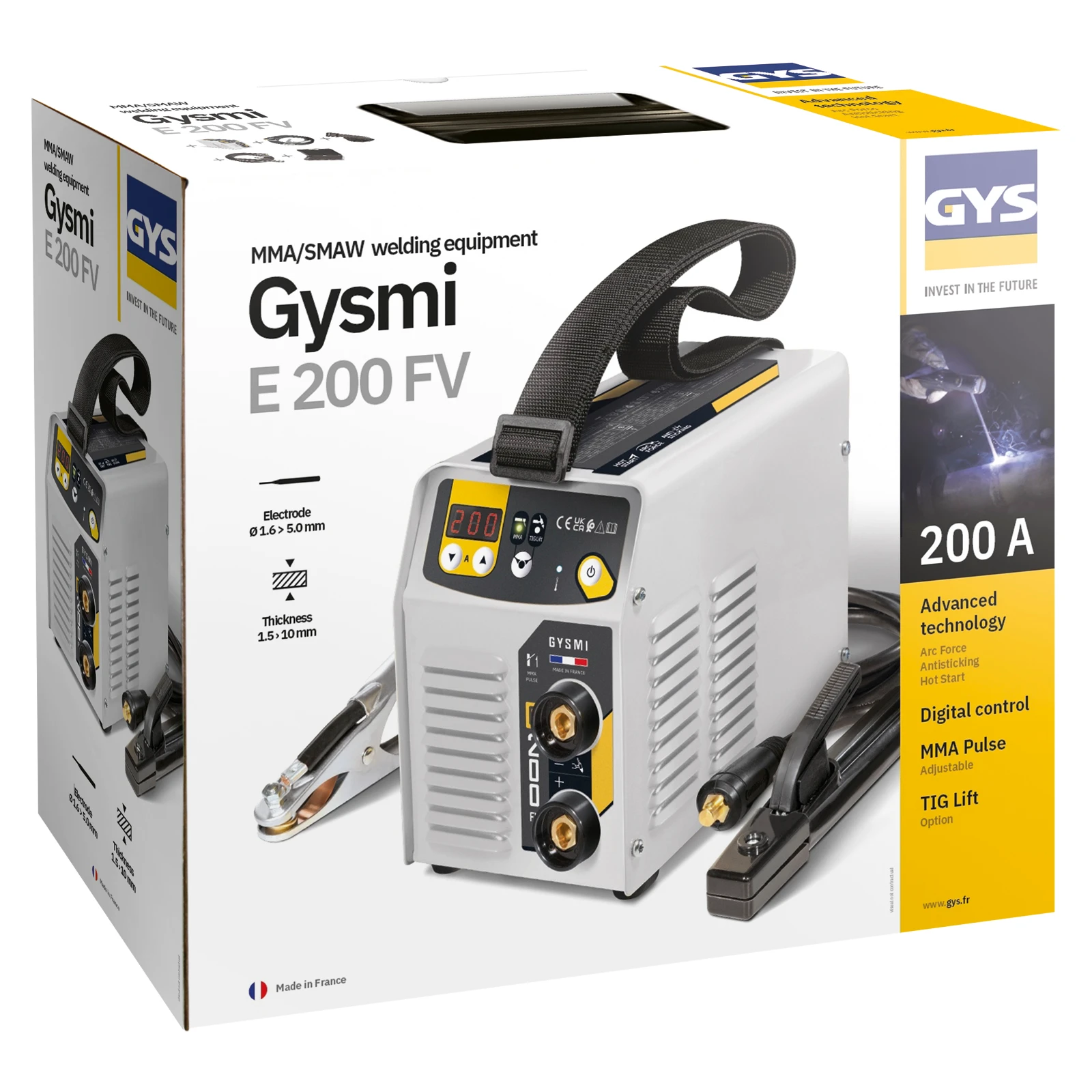 GYS Lasinverter GYSMI E200 FV - in koffer met accessoires