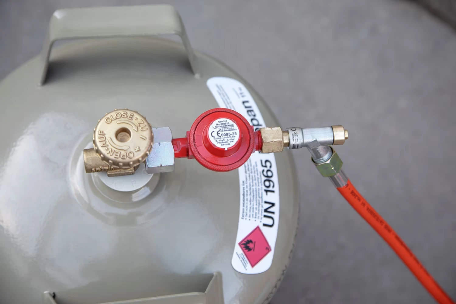 Rothenberger Propaan drukregelaar 4 bar 3/8" L