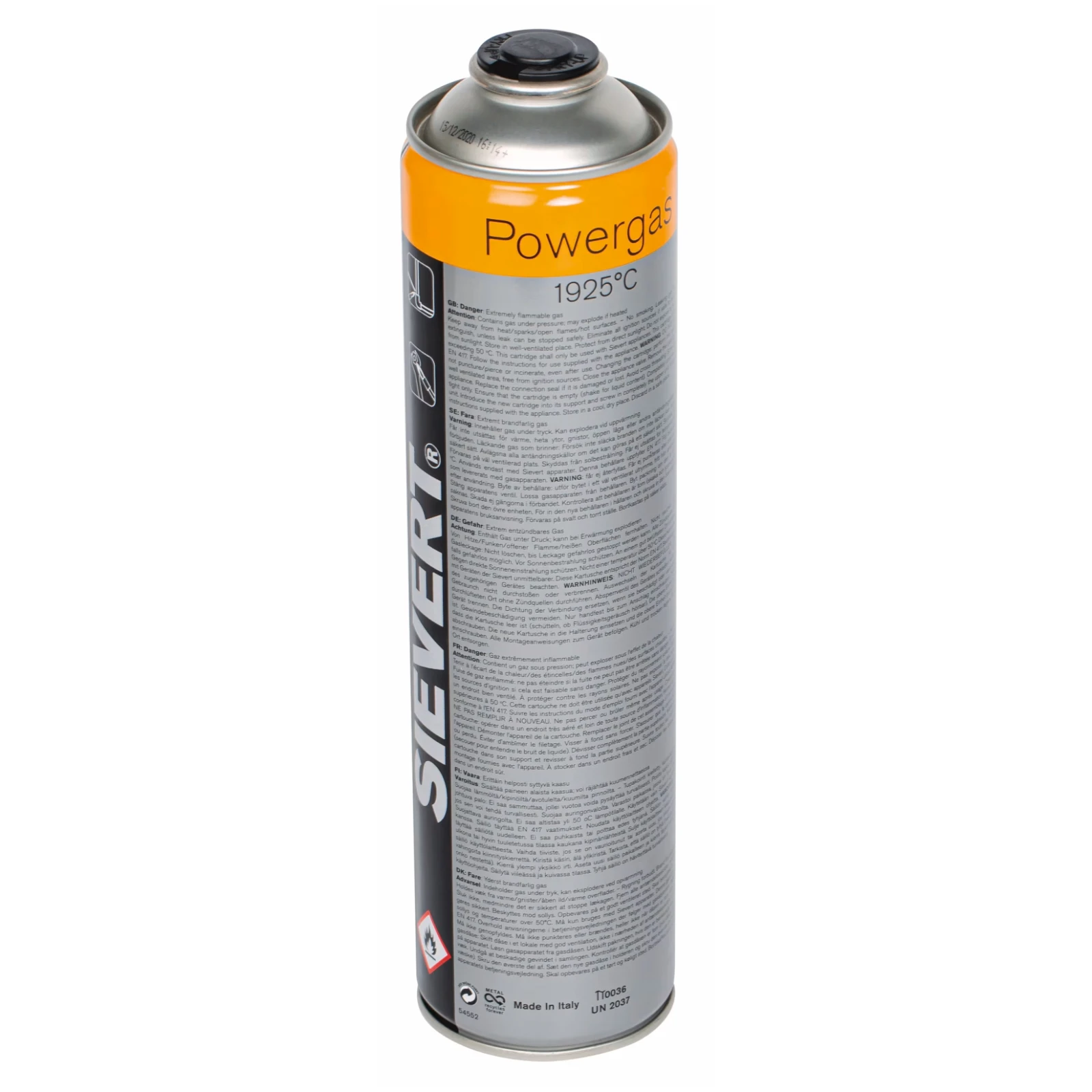 Sievert Gaspatroon Powergas 7/16" 600 ml EU