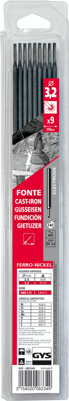 GYS Elektrodes gietijzer O3,2 x 350 mm (9 stuks)
