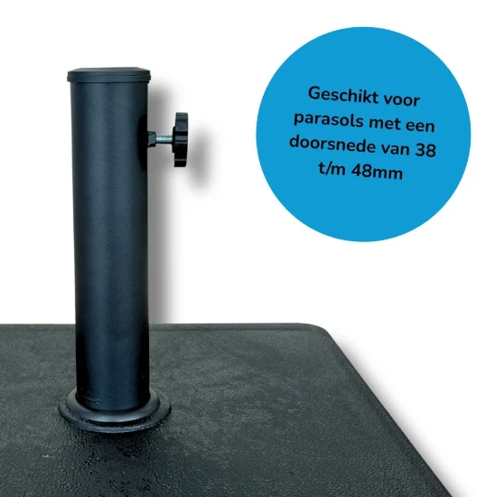 PimXL Parasolvoet vierkant 16kg