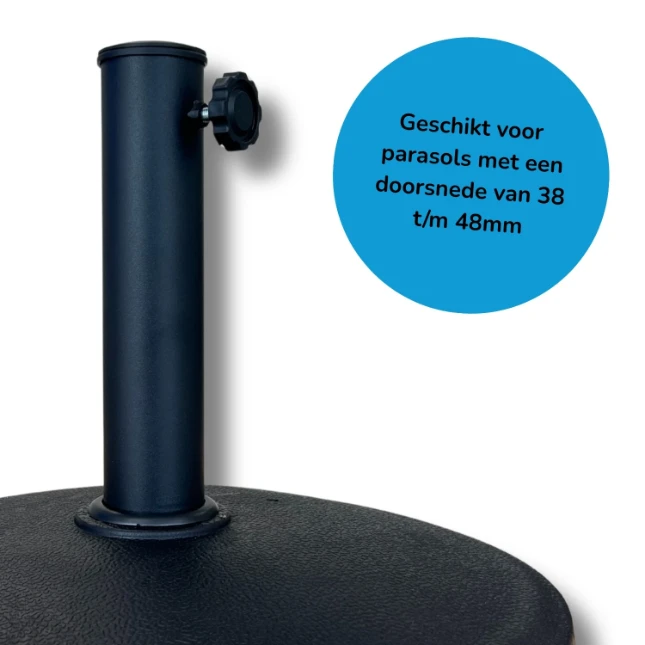 Parasolvoet rond 19kg