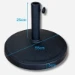Parasolvoet rond 19kg