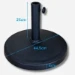 PimXL Parasolvoet rond 12kg