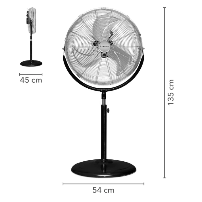Trotec Ventilateur sur pied TVM18S noir