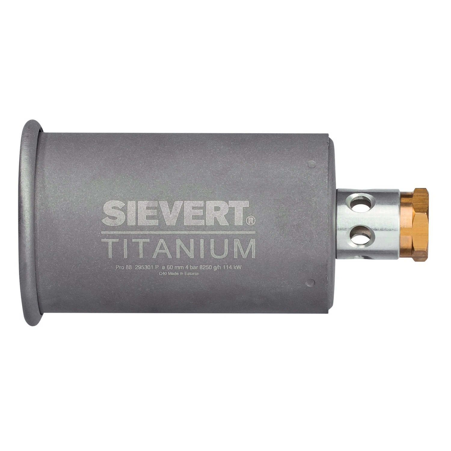 Sievert Branderkop O60 mm - titanium