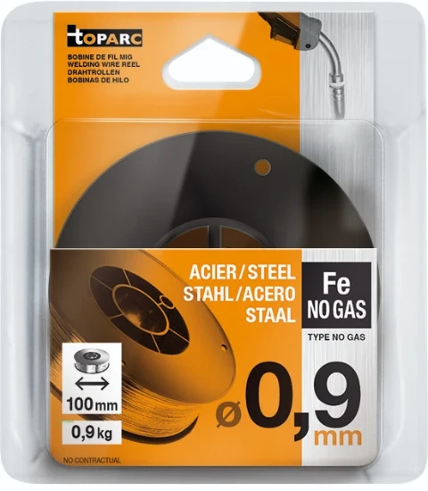 GYS Gevulde draad O0,9 mm zonder gas - draadspoel S100 (1KG)