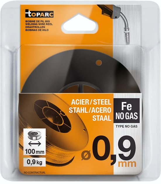 GYS Gevulde draad O0,9 mm zonder gas - draadspoel S100 (1KG)