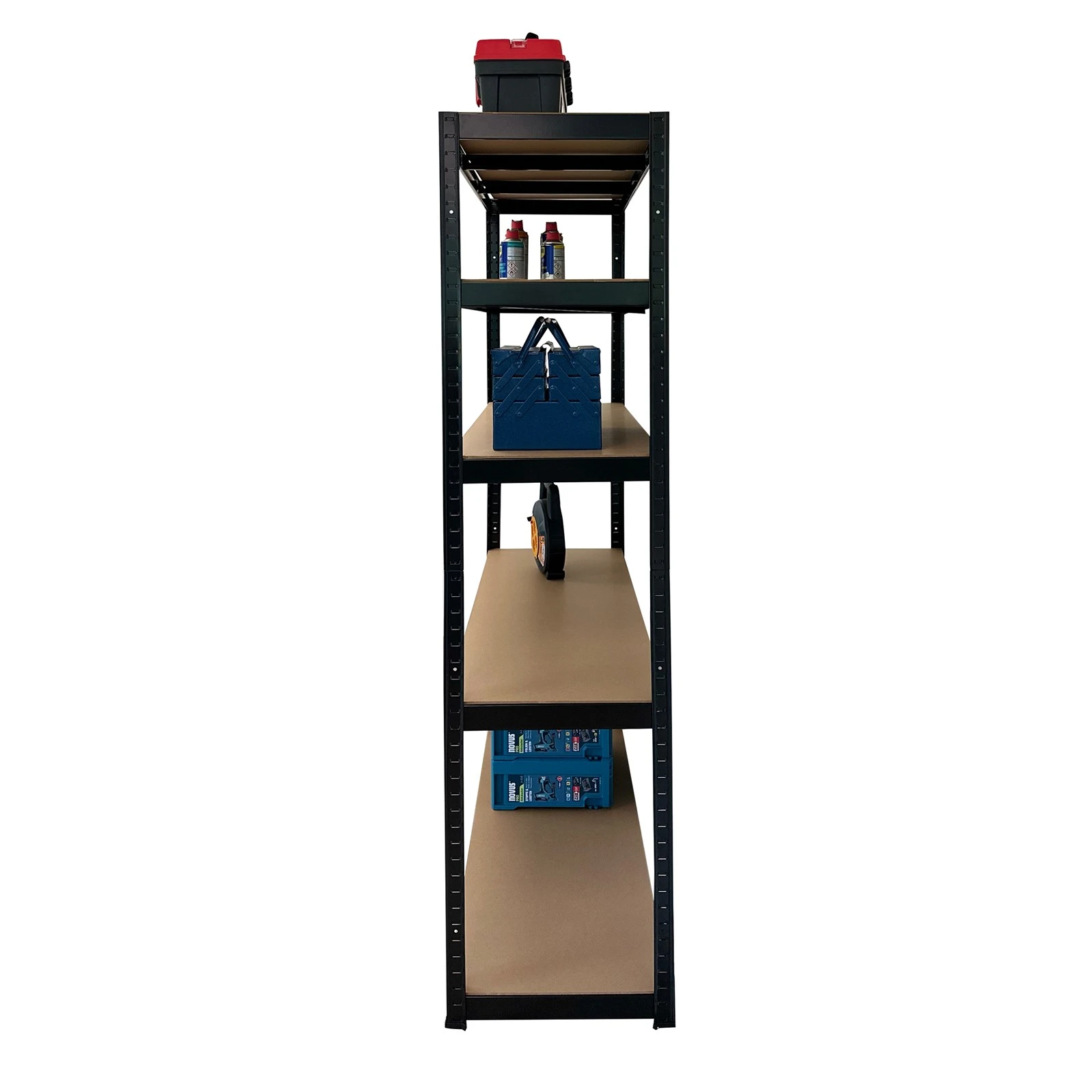 ERRO Stellingkast - 5 planken - 120cm - zwart